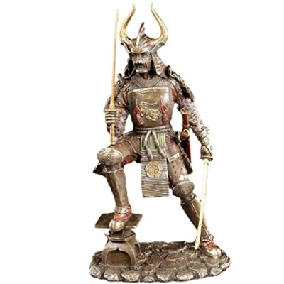 Afbeelding van Veronese Design Japanse Samoerai gebronsd beeld (hxbxd) ca. 25 cm 14 x 10