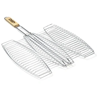 Afbeelding van BBQ visgrill voor drie vissen