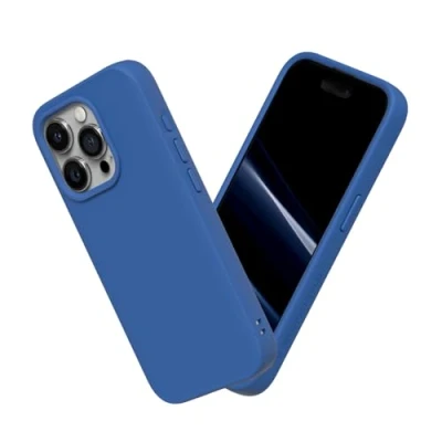 Afbeelding van RHINOSHIELD Hoesje compatibel met [iPhone 15 Pro Max] SolidSuit dunne hoes schokabsorberende technologie en premium matte afwerking kobaltblauw
