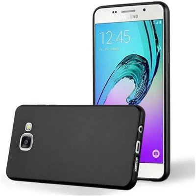 Afbeelding van Cadorabo Hoesje geschikt voor Samsung Galaxy A3 2016 in METALLIC ZWART Beschermhoes gemaakt van flexibel TPU silicone Case Cover