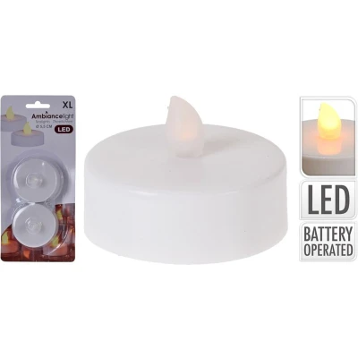 Afbeelding van LED waxinelichtje 2 stuks (Batterijen)