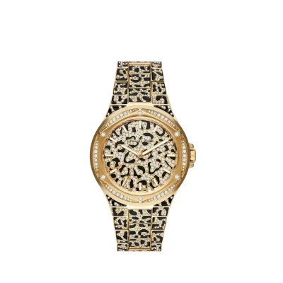 Afbeelding van Michael Kors dames Lennox horloge MK7284 in de kleur Goud