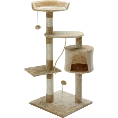 Afbeelding van kattenkrabpaal,112 cm, beige