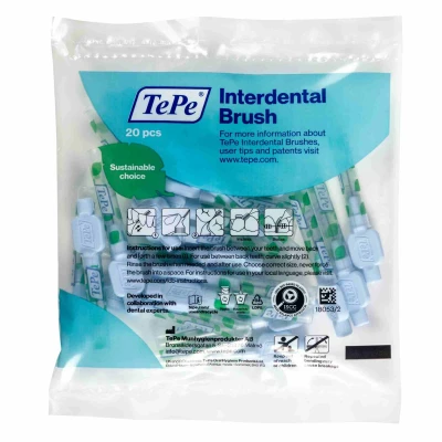 Afbeelding van TePe Interdentale Ragers Extra Soft Lichtblauw ISO maat 3 0,6 mm (20 stuks)