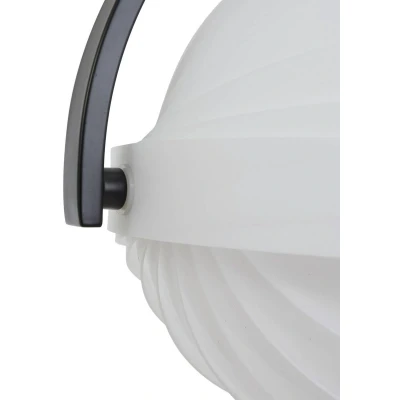Afbeelding van Lucande hanglamp Helva, wit/zwart, 1 lamp, Ø 40 cm