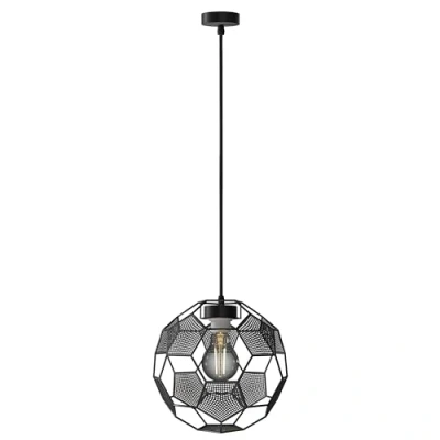 Afbeelding van LUTW Retro hanglamp van metaal, E27 kroonluchter, plafondlamp, vintage, industrieel, kooilamp, plafondverlichting, in hoogte verstelbaar, voor keuken, woonkamer, eetkamer (zonder lamp)
