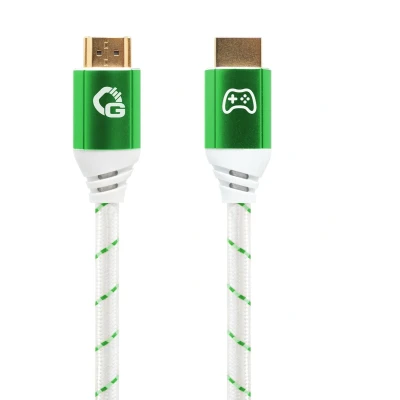 Afbeelding van OEHLBACH GAMING New Game Green 3 meter HDMI 2.1b kabel gecertificeerd Ultra High Speed 8K @60Hz, eARC, ALLM, VRR, DSC compatibel met PS5, Xbox Series X/S, Nintendo Switch, PC wit 1 stuk