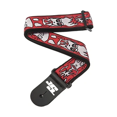 Afbeelding van Planet Waves Joe Satriani gitaarriem, Up In Flames