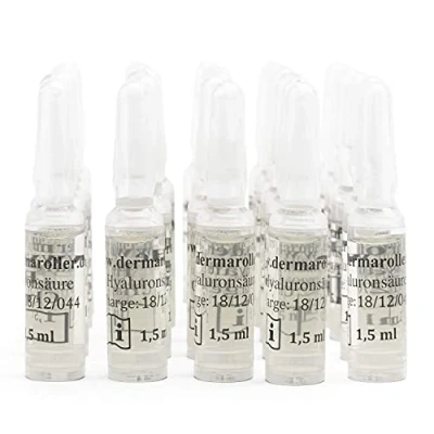 Afbeelding van Dermaroller Hyaluronzuurampullen anti aging ampullen voor collageenregeneratie hoge dosis hyaluron darmhydratatie en stralende huid, 30 x 1,5 ml