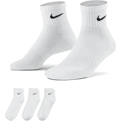 Afbeelding van Nike Swoosh Dri FIT Crew Socks Sokken, verpakking van 3 paar, Wit/Zwart