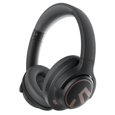 Afbeelding van SoundPEATS Space Hybrid Draadloze Bluetooth on ear hoofdtelefoon met actieve ruisonderdrukking, 123 uur speeltijd, bekabelde audio hoge resolutie, aangepaste equalizer via app,