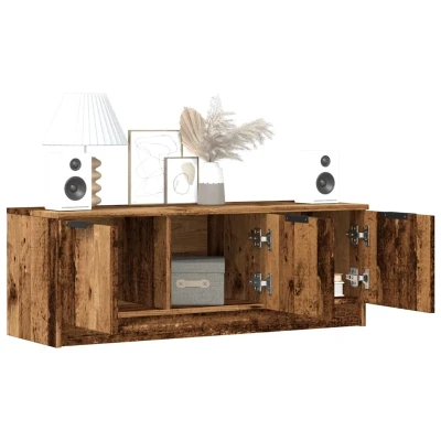 Afbeelding van vidaXL Tv meubel 102x35x36,5 cm bewerkt hout oud houtkleurig