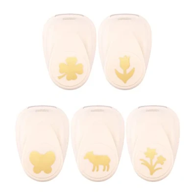 Image de Vaessen Creative Lot de 5 perforatrices à motifs Printemps papier couleur et matériel bricolage jusqu&#039;à 250 g/m² Pour le avec scrapbooking