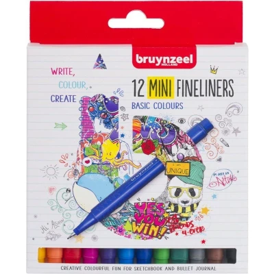 Afbeelding van Bruynzeel 12 mini fineliners 60241512