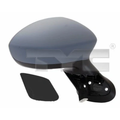 Afbeelding van Buitenspiegel Tyc 309 0065 rechts Met grondlaag voor elek. spiegelverstelling, Bol vormig FIAT: Punto III Hatchback, Evo Hatchback