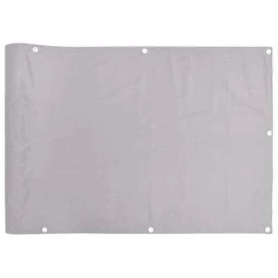 Afbeelding van Tuinscherm 400x90 cm PVC grijs