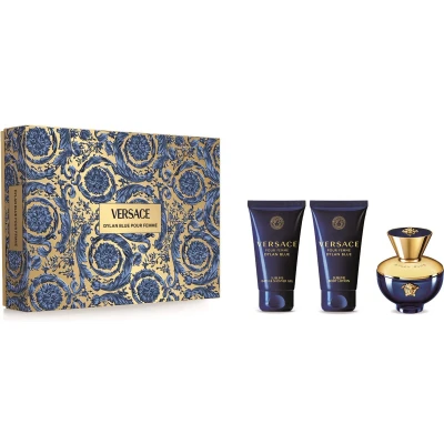 Afbeelding van Versace Dylan Blue pour Femme Giftset 50 ml eau de parfum spray + showergel bodylotion cadeauset voor dames