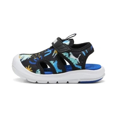 Afbeelding van Puma FUN Racer Unisex Outdoorsandalen voor kinderen, Maat: 24, Black/vivid blue Textiel