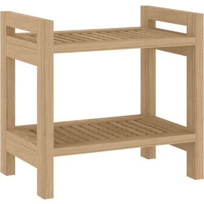 Afbeelding van Badkamertafel 45X30X45 Cm Massief Teakhout