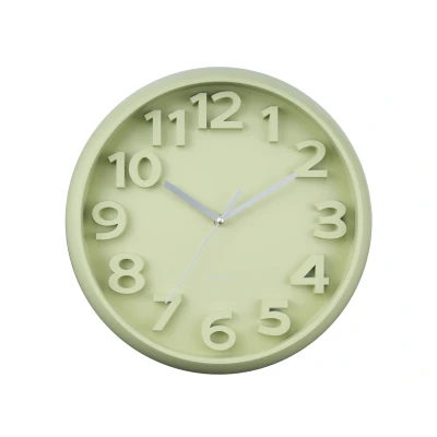 Afbeelding van Karlsson Wandklok Elevated Classic Numbers Tea green Ø33,5cm