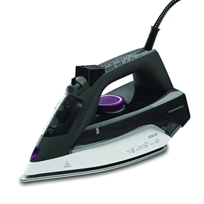 Afbeelding van Grundig SI 4850 stoomstrijkijzer, grijs/wit/paars