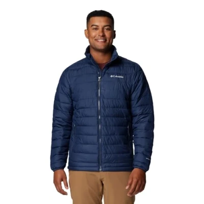 Afbeelding van Columbia Powder LITE Jacket Outdoorjas, Heren, Maat: Large, Collegiate navy
