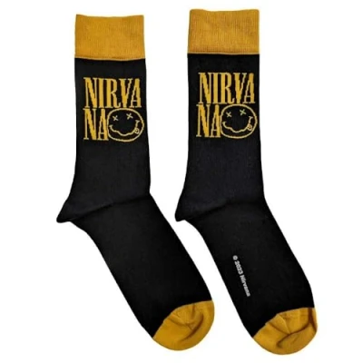 Afbeelding van Nirvana Logo Stacked Sokken EU 40 45 Zwart