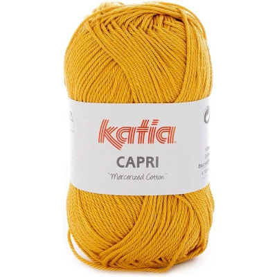 Afbeelding van Katia Capri kleur 144 Mosterdgeel 50 gr. = 125 m. 100% katoen