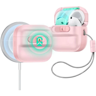Afbeelding van ESR Halolock Pulse Hoes geschikt voor AirPods 4 (AirPods 4e Generatie) (2024) Magsafe Roze