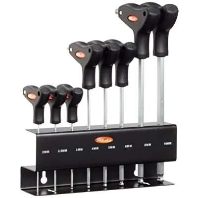 Afbeelding van XLC TO S32 Inbusset T Model 2 10mm 8 delig Zwart/Rood