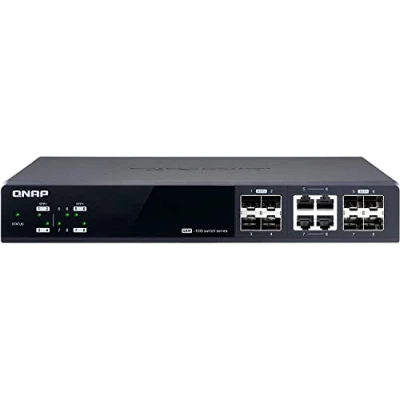 Afbeelding van QNAP QSW M804 4C (12 Havens), Netwerkschakelaar, Zwart