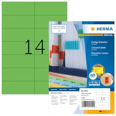 Image de herma etiquette universelle special, 105 x 42,3 mm, vert noir