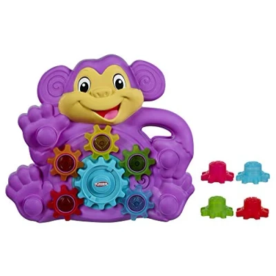 Afbeelding van Playskool Stack &#039;n Spin Aap Speelpaneel voor Kinderen vanaf 9 maanden Met Geluid Tandwielen Draaispeelgoed