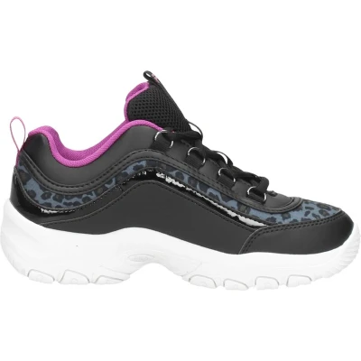 Afbeelding van Fila Strada KIDS Teens Sneakers laag voor kinderen, Maat: 32, Black Imitatieleer/ textiel