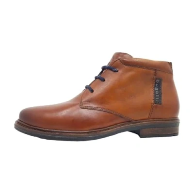 Afbeelding van bugatti Veterboots, Heren, Maat: 46, Cognac Leer
