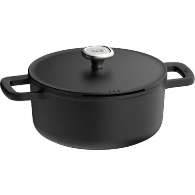 Afbeelding van LEO RECYCLED Kookpot antikleef met deksel Phantom 24 x 11,50cm
