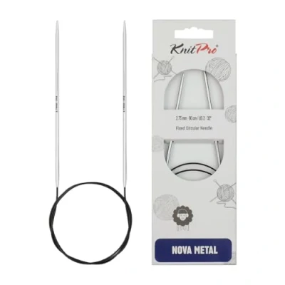Afbeelding van KnitPro Nova rondbreinaalden, 50 cm x 2,75 mm, zilverkleurig