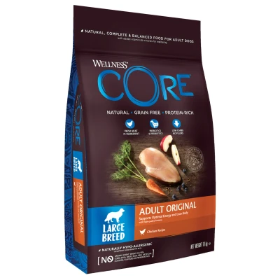 Afbeelding van Wellness Core Grain Free Dog Large Breed Adult Kip Hondenvoer 10 kg