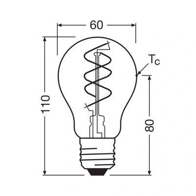 Afbeelding van Osram Vintage 1906 LED Classic Slim E27 Peer Filament Helder 8W 806lm 922 Zeer Warm Wit Beste Kleurweergave Dimbaar Vervangt 60W