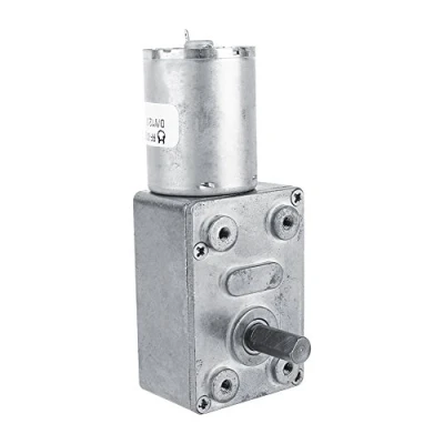 Afbeelding van Walfront DC 12 V Elektrische motor, omkeerbaar, turbine met hoog koppel, transmissiedoos wormschroef voor ramen, deuropener (6 rpm)