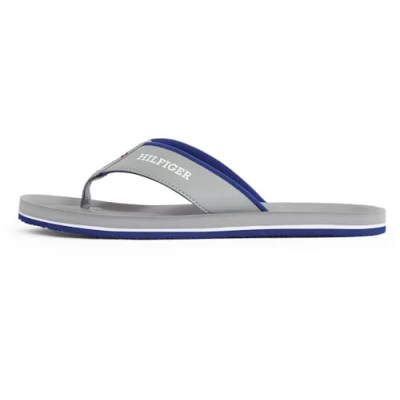 Afbeelding van TOMMY Hilfiger Tongs rembourrées Comfort B Sandale pour homme, Gris (Universal Grey), 40 EU, universel, 41 EU