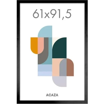 Afbeelding van ACAZA Fotolijst Poster Formaat 61x91,5 cm MDF Hout Zwart