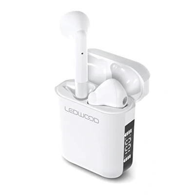 Afbeelding van LEDWOOD LD APOLLO S WHI TWS earphones, oplaadcase, wit