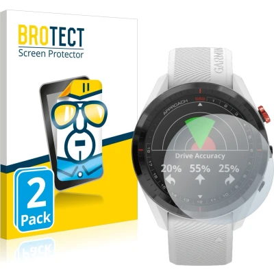 Afbeelding van BROTECT Screenprotector voor Garmin Approach S62 Folie Beschermfolie transparant (2 Stuks)