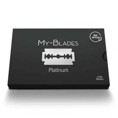 Afbeelding van My Blades Platinum Double Edge Scheermesjes (100 Stuks)