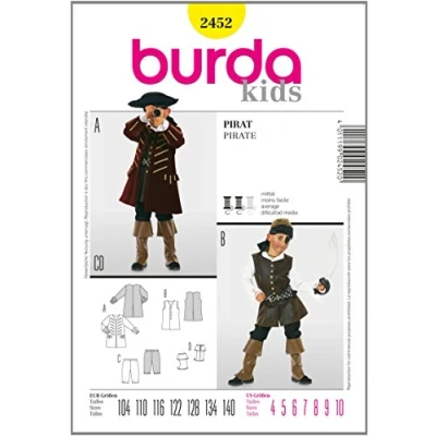 Afbeelding van Burda B2452 naaipatroon piraat 19 x 13 cm, 104 140