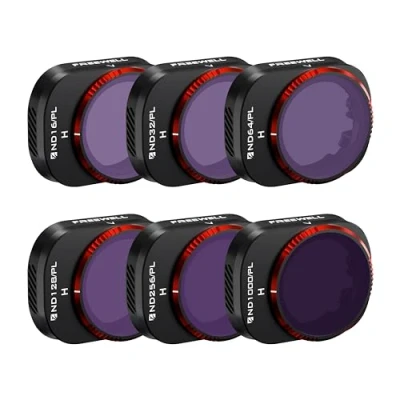 Afbeelding van Freewell Bright Day Hybride verpakking van 6 verpakkingen ND16/PL, ND32/PL, ND64/PL, ND128/PL, ND256/PL en ND1000/PL, compatibel met Mini 4 Pro Vivid Color, rijk contrast