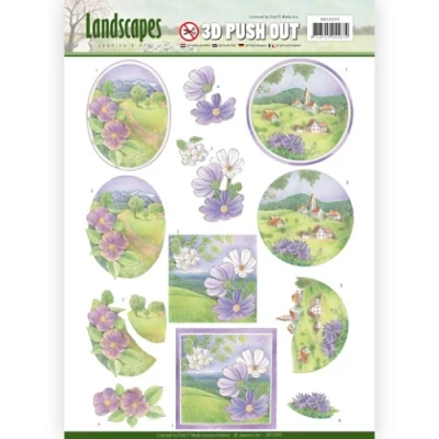 Afbeelding van 3D Pushout Jeanine`s Art Landscapes Spring