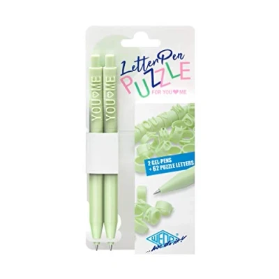 Afbeelding van WEDO 2533011 briefpennen met letterringen, verwisselbare vulling, lichtgroen, 2 stuks