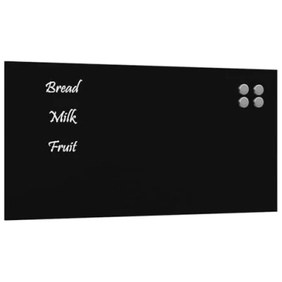 Image de vidaXL Tableau Noir magnétique mural 80x40 cm Verre trempé4008609
